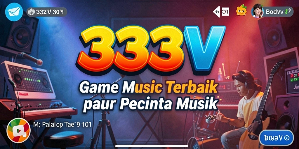 Tampilan gameplay interaktif dari 333V dalam suasana musik yang menyenangkan.