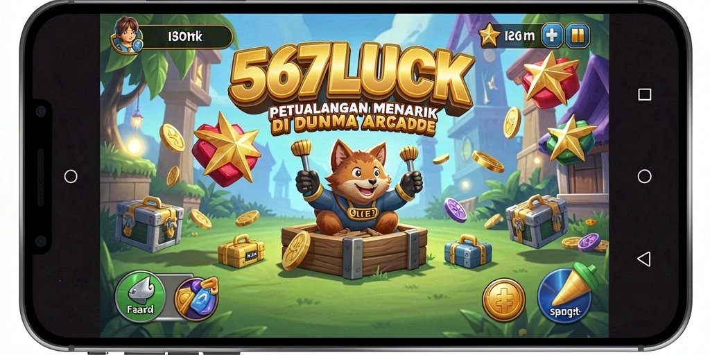 Screenshot gameplay 567LUCK menampilkan aksi cepat dengan berbagai rintangan.