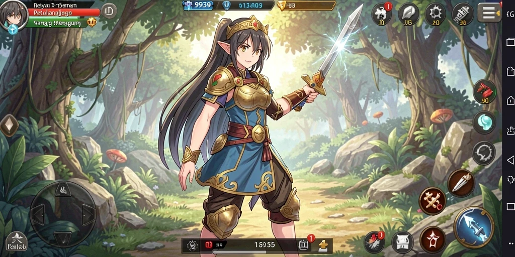 Screenshot gameplay 9939 yang menunjukkan aksi seru dan karakter menarik.