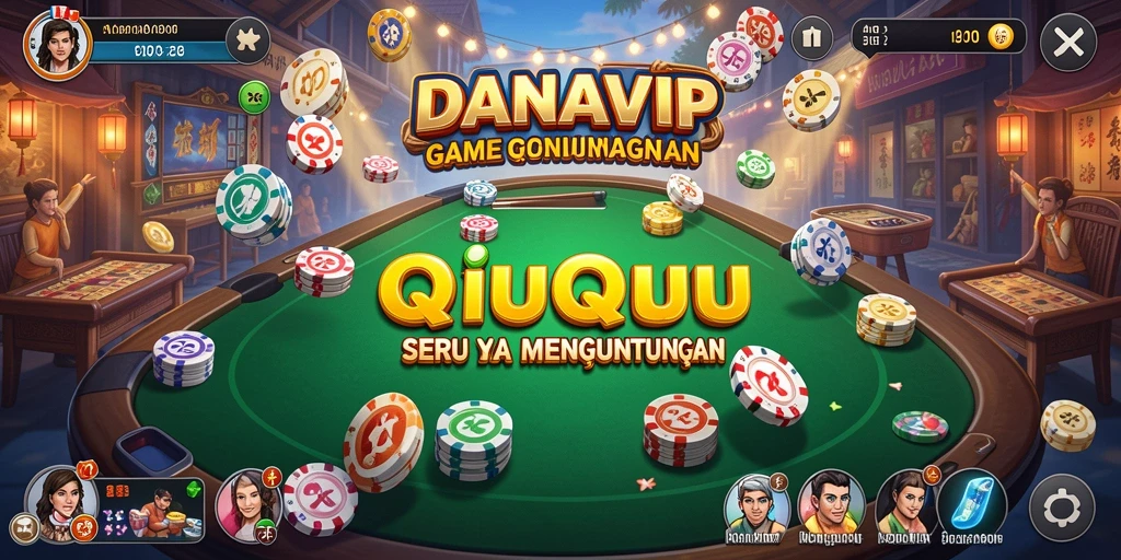 Gambaran permainan QiuQiu yang seru di DANAVIP.