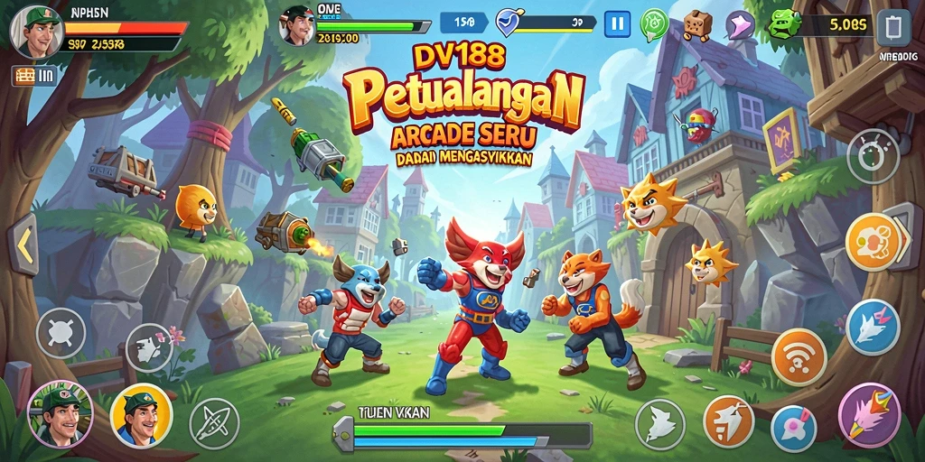 Screenshot gameplay DV188 menampilkan momen seru saat melawan rintangan.