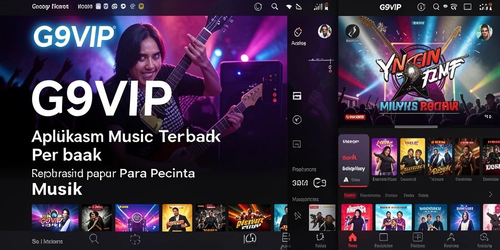 Tampilan gameplay G9VIP yang menarik dengan berbagai fitur musik.