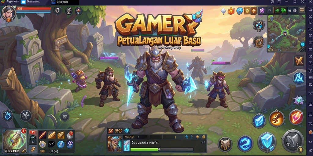 Tampilan gameplay seru dari GAMERP menampilkan aksi mendebarkan.