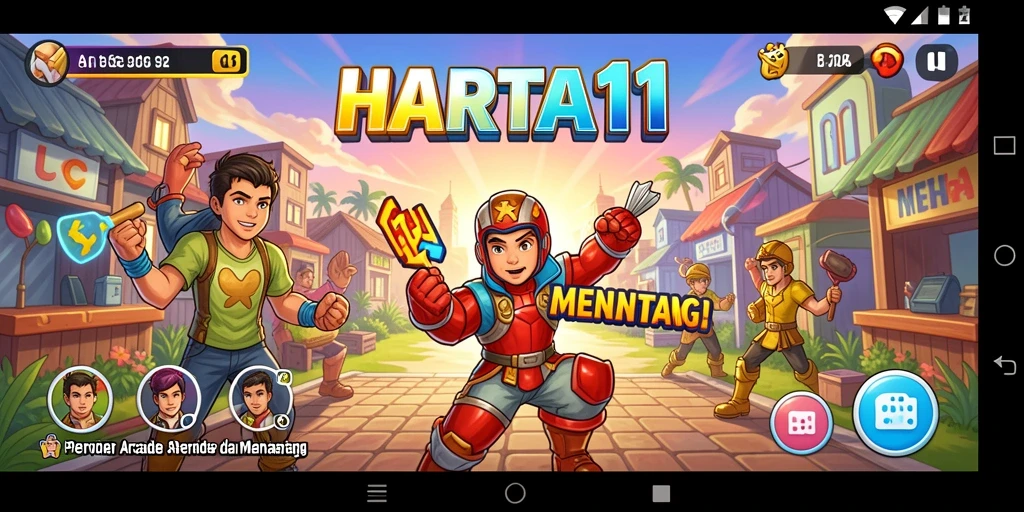 Screenshot menampilkan keseruan gameplay arcade HARTA11 yang menarik.