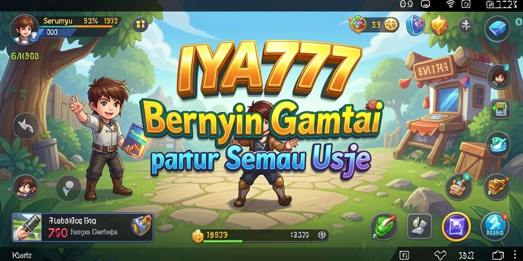 Tampilan dinamis gameplay IYA777 yang menarik dan penuh warna.
