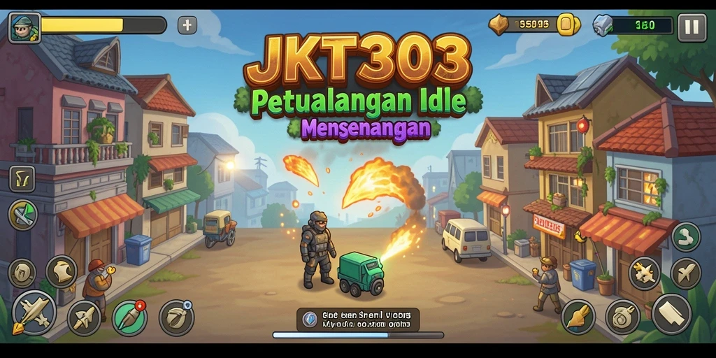Tampilan gameplay JKT303 dengan karakter dan tantangan menarik.