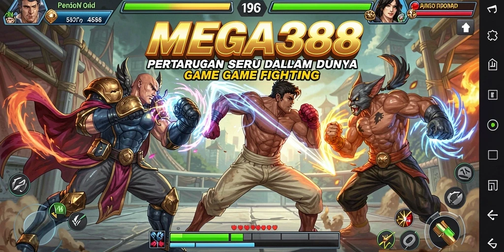 Tampilan aksi seru di arena pertarungan MEGA388.