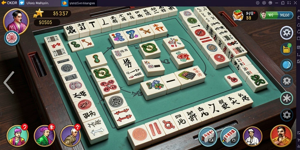 Screenshot gameplay OKIDR yang menampilkan aksi seru Mahjong.