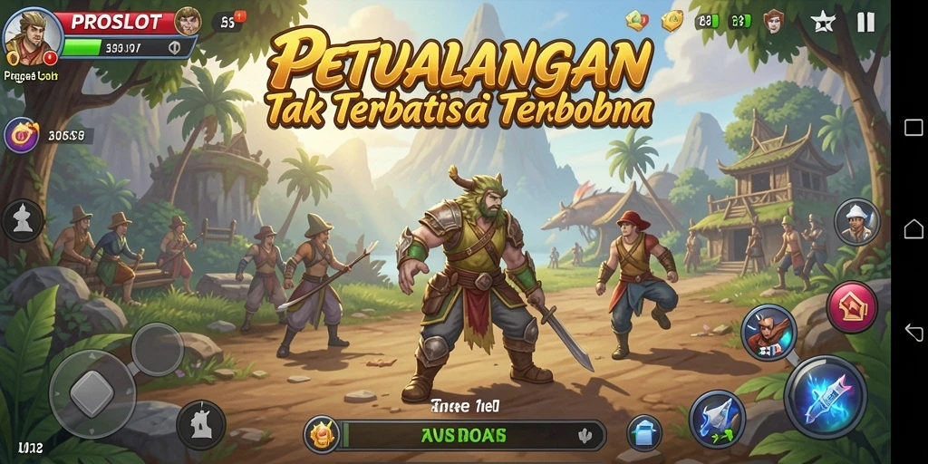 Screenshot menunjukkan aksi gameplay mendebarkan di dunia terbuka.