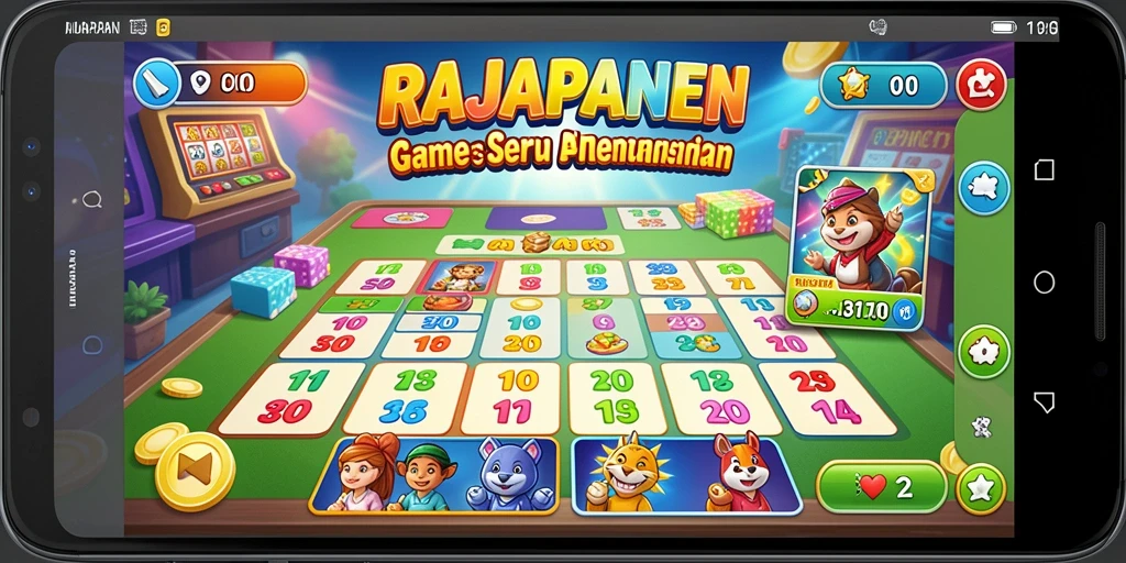 Gameplay menarik di aplikasi Bingo RAJAPANEN.