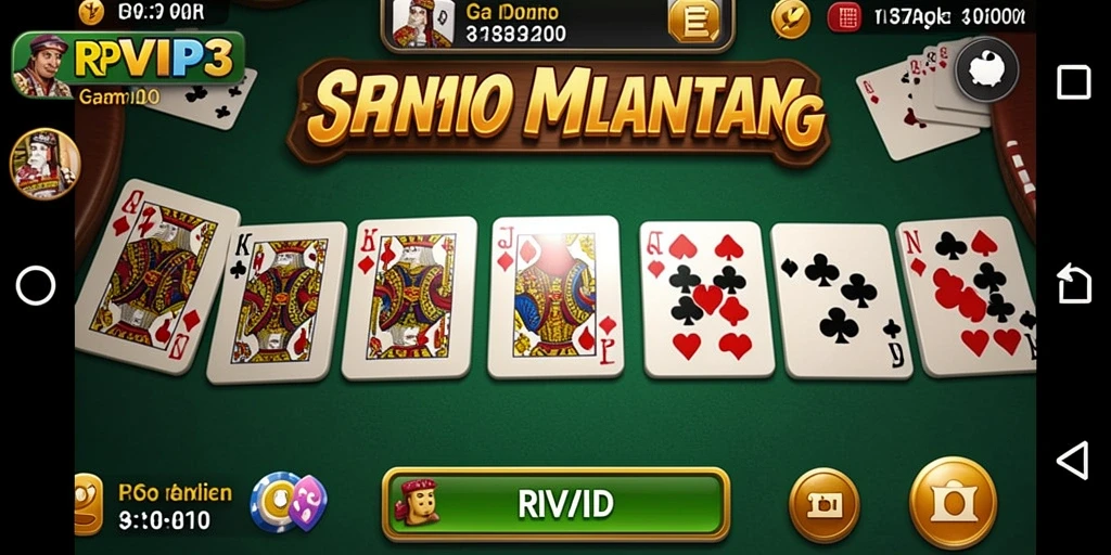 Screenshot gameplay RPVIP3 yang menampilkan aksi mendebarkan saat bermain Domino.
