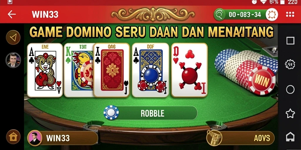 Gameplay seru Domino di WIN33 yang memikat.