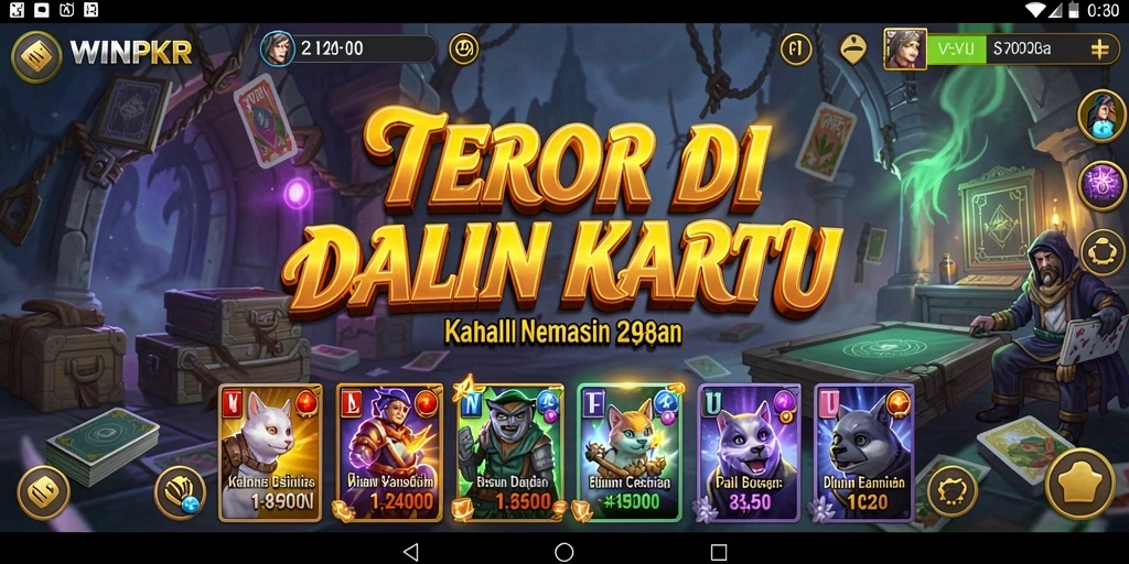 Gameplay HORROR yang menegangkan di WINPKR.